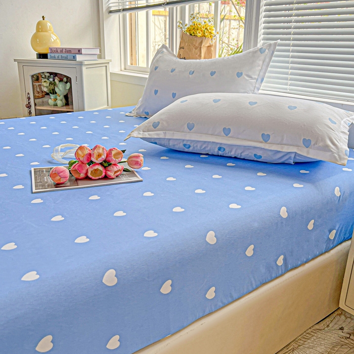 91家纺网 家纺一手货源 找家纺 朵朵家纺 2025新款亲肤棉芦荟棉床笠单床笠，磨毛床笠，印花床笠（可定制尺寸 ）