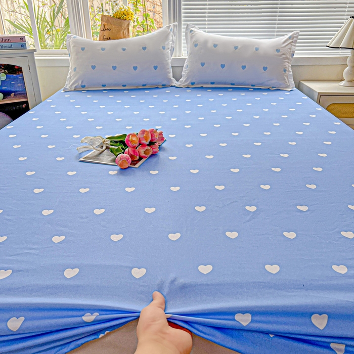 91家纺网 家纺一手货源 找家纺 朵朵家纺 2025新款亲肤棉芦荟棉床笠单床笠，磨毛床笠，印花床笠（可定制尺寸 ）