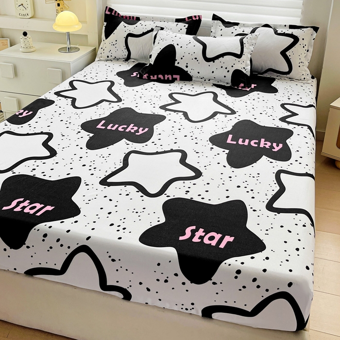 91家纺网 家纺一手货源 找家纺 朵朵家纺 2025新款亲肤棉芦荟棉床笠单床笠，磨毛床笠，印花床笠（可定制尺寸 ）