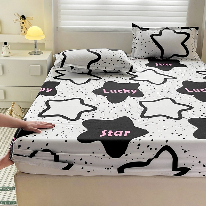 91家纺网 家纺一手货源 找家纺 朵朵家纺 2025新款亲肤棉芦荟棉床笠单床笠，磨毛床笠，印花床笠（可定制尺寸 ）