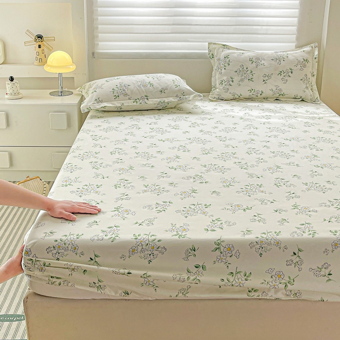 91家纺网 家纺一手货源 找家纺 朵朵家纺 2025新款亲肤棉芦荟棉床笠单床笠，磨毛床笠，印花床笠（可定制尺寸 ）