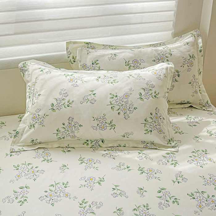 91家纺网 家纺一手货源 找家纺 朵朵家纺 2025新款亲肤棉芦荟棉床笠单床笠，磨毛床笠，印花床笠（可定制尺寸 ）