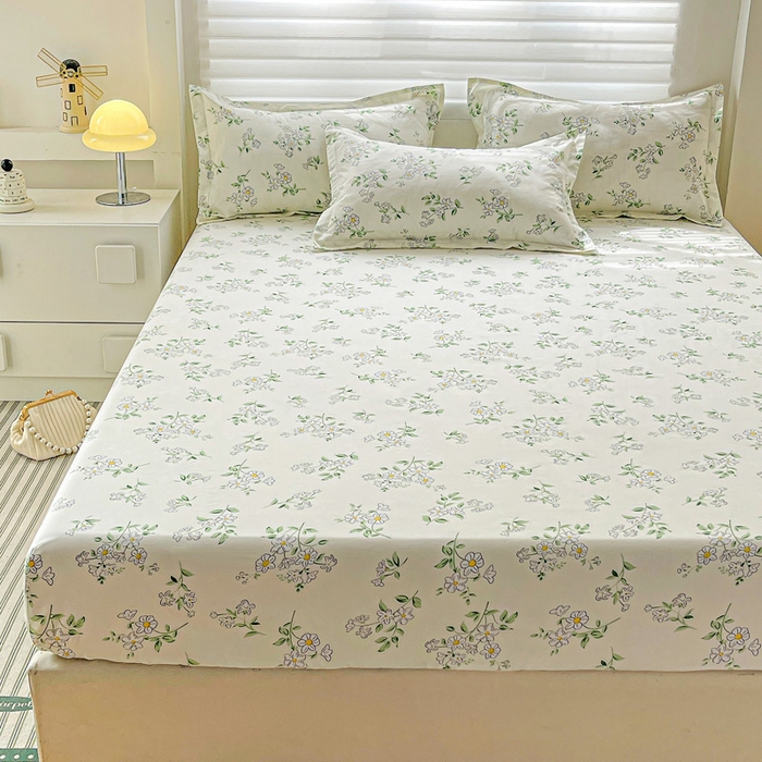 91家纺网 家纺一手货源 找家纺 朵朵家纺 2025新款亲肤棉芦荟棉床笠单床笠，磨毛床笠，印花床笠（可定制尺寸 ）