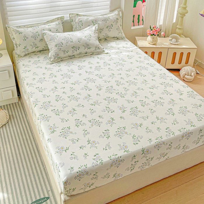 91家纺网 家纺一手货源 找家纺 朵朵家纺 2025新款亲肤棉芦荟棉床笠单床笠，磨毛床笠，印花床笠（可定制尺寸 ）