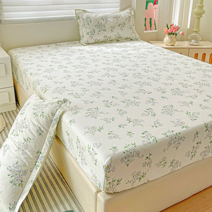 91家纺网 家纺一手货源 找家纺 朵朵家纺 2025新款亲肤棉芦荟棉床笠单床笠，磨毛床笠，印花床笠（可定制尺寸 ）