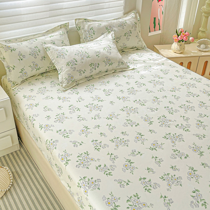 91家纺网 家纺一手货源 找家纺 朵朵家纺 2025新款亲肤棉芦荟棉床笠单床笠，磨毛床笠，印花床笠（可定制尺寸 ）