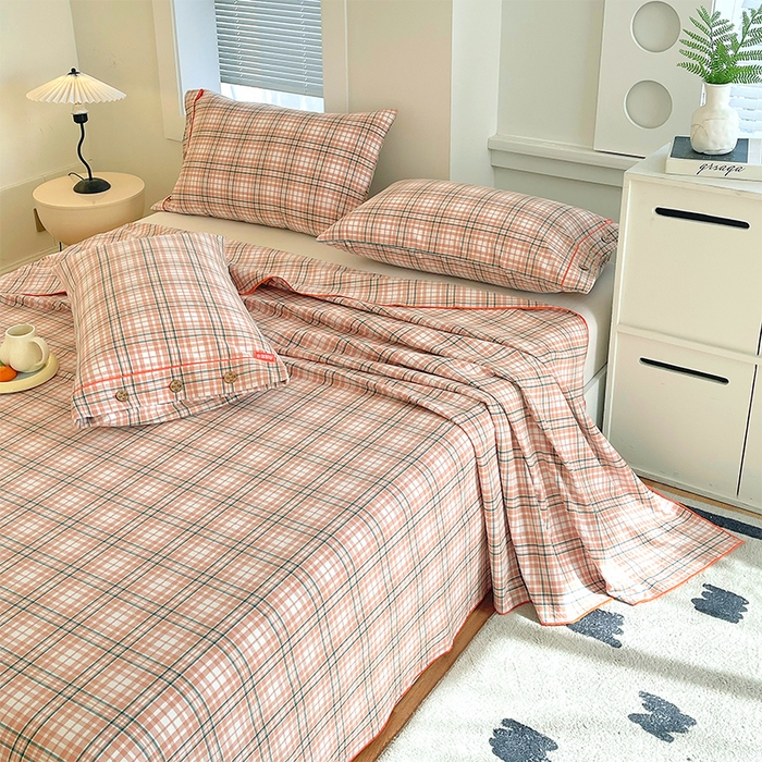 91家纺网 家纺一手货源 找家纺 （总）春皖家纺 2025新款全棉色织密拷老粗布系列-单床单