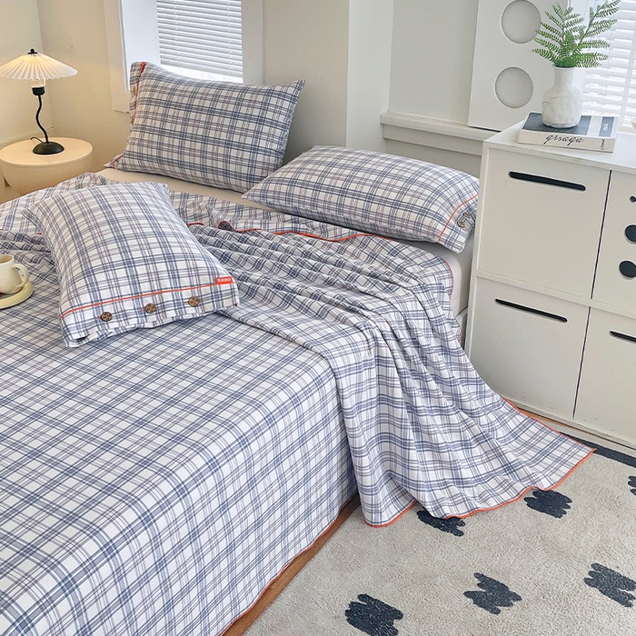 91家纺网 家纺一手货源 找家纺 （总）春皖家纺 2025新款全棉色织密拷老粗布系列-单床单