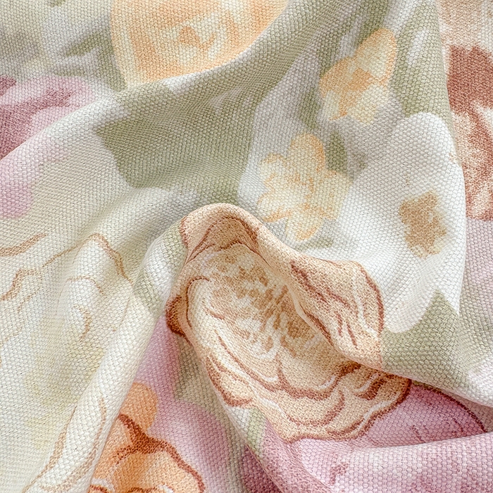 91家纺网 家纺一手货源 找家纺 2025新款原棉老粗布床单凉席三件套柔软舒适-热门花型一 法式花园