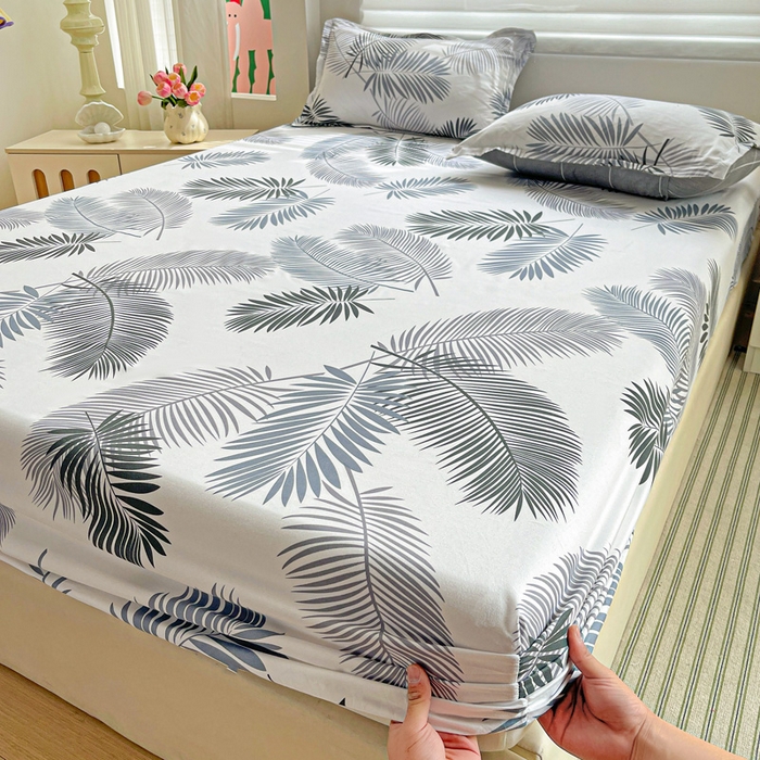 91家纺网 家纺一手货源 找家纺 朵朵家纺 2025新款亲肤棉芦荟棉床笠单床笠，磨毛床笠，印花床笠（可定制尺寸 ）