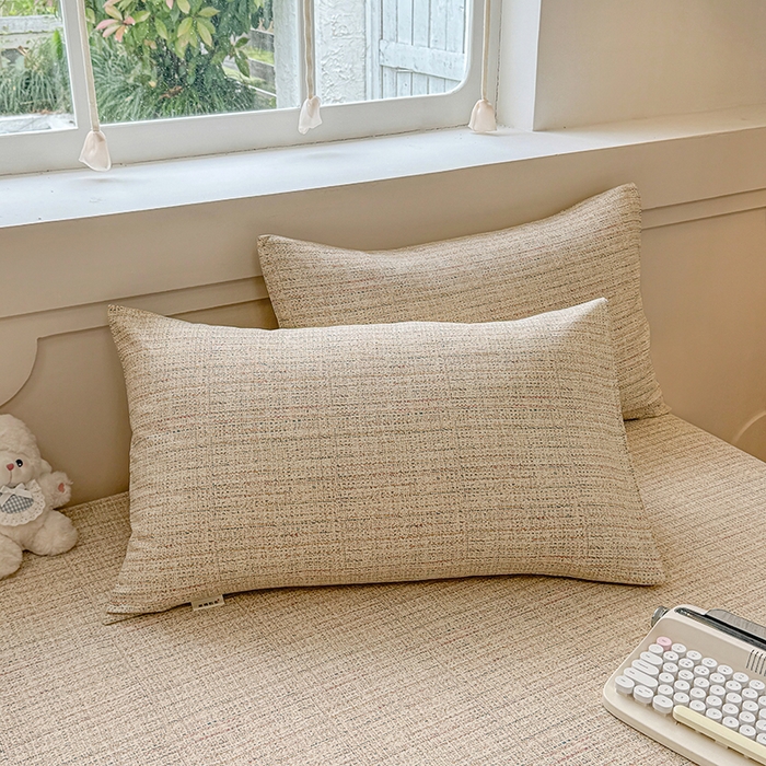 91家纺网 家纺一手货源 找家纺 2025新款原棉老粗布床单凉席三件套柔软舒适-热门花型一 明沙