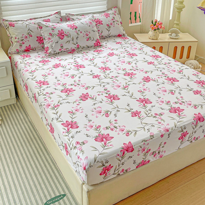 91家纺网 家纺一手货源 找家纺 朵朵家纺 2025新款亲肤棉芦荟棉床笠单床笠，磨毛床笠，印花床笠（可定制尺寸 ）