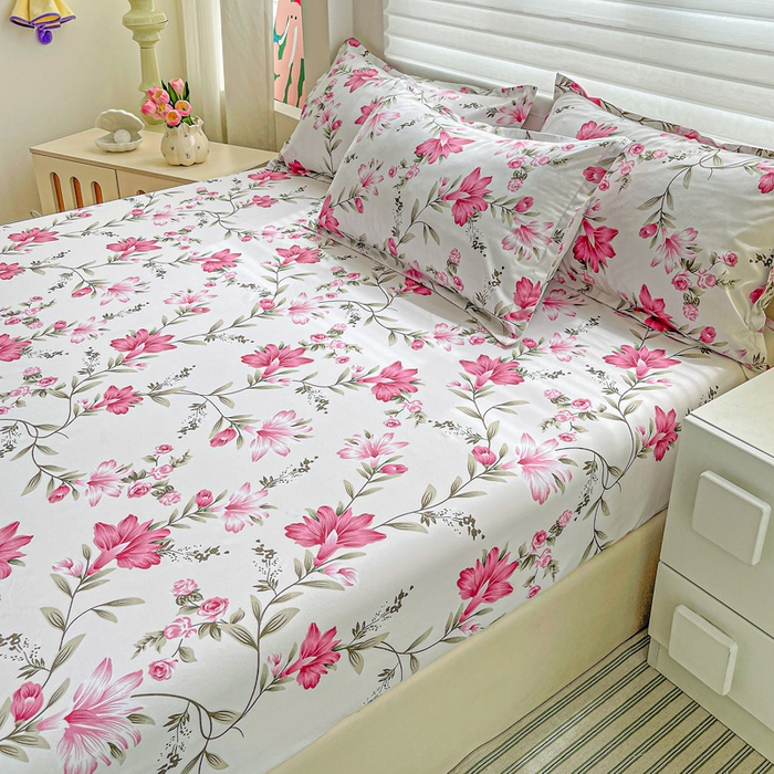 91家纺网 家纺一手货源 找家纺 朵朵家纺 2025新款亲肤棉芦荟棉床笠单床笠，磨毛床笠，印花床笠（可定制尺寸 ）