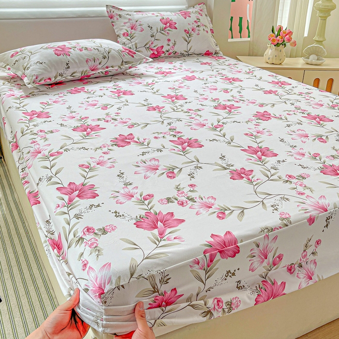 91家纺网 家纺一手货源 找家纺 朵朵家纺 2025新款亲肤棉芦荟棉床笠单床笠，磨毛床笠，印花床笠（可定制尺寸 ）