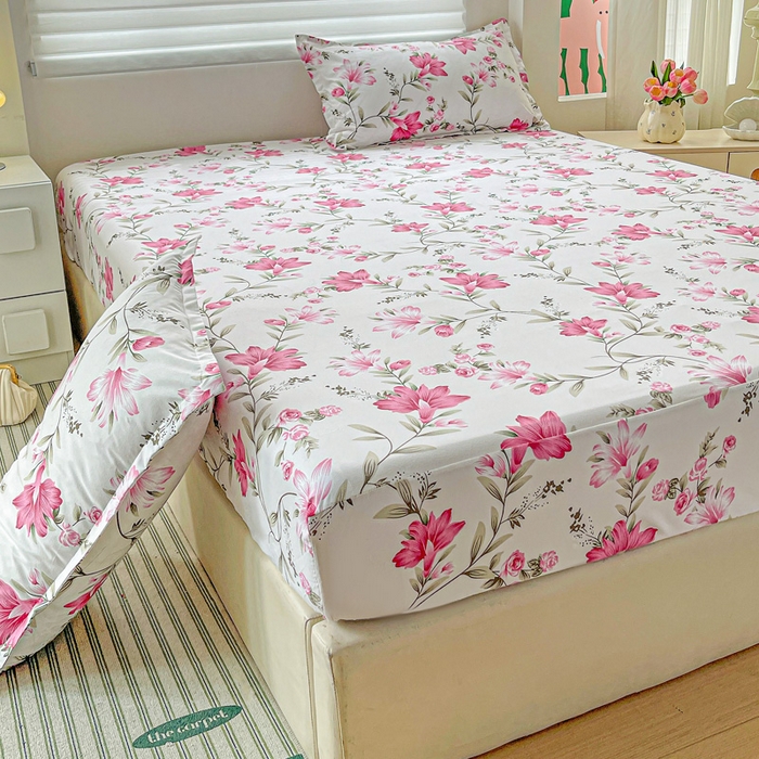 91家纺网 家纺一手货源 找家纺 朵朵家纺 2025新款亲肤棉芦荟棉床笠单床笠，磨毛床笠，印花床笠（可定制尺寸 ）