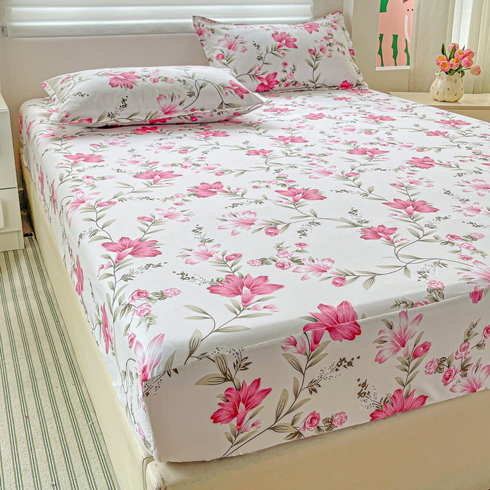 91家纺网 家纺一手货源 找家纺 朵朵家纺 2025新款亲肤棉芦荟棉床笠单床笠，磨毛床笠，印花床笠（可定制尺寸 ）