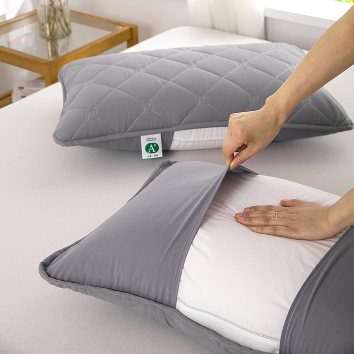 91家纺网 家纺一手货源 找家纺 （总）安逸恋 2025新款A类水洗棉大豆夹棉枕套48*74cm出口跨境