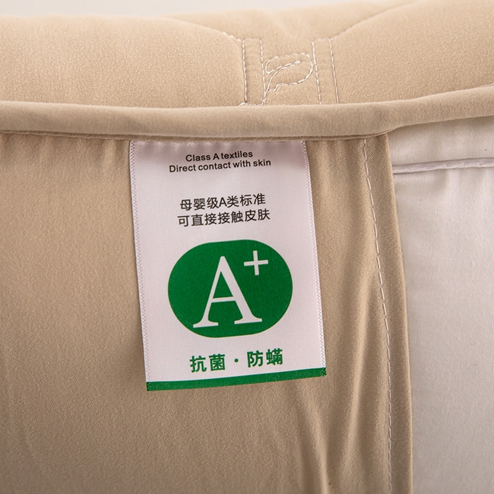 91家纺网 家纺一手货源 找家纺 安逸恋 2025新款A类水洗棉大豆夹棉枕套48*74cm出口跨境 咖色