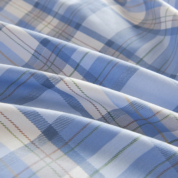 91家纺网 家纺一手货源 找家纺 鑫宇2025新款13372全棉学生宿舍上下铺三件套床单款床笠款可定制 梦的启航-蓝