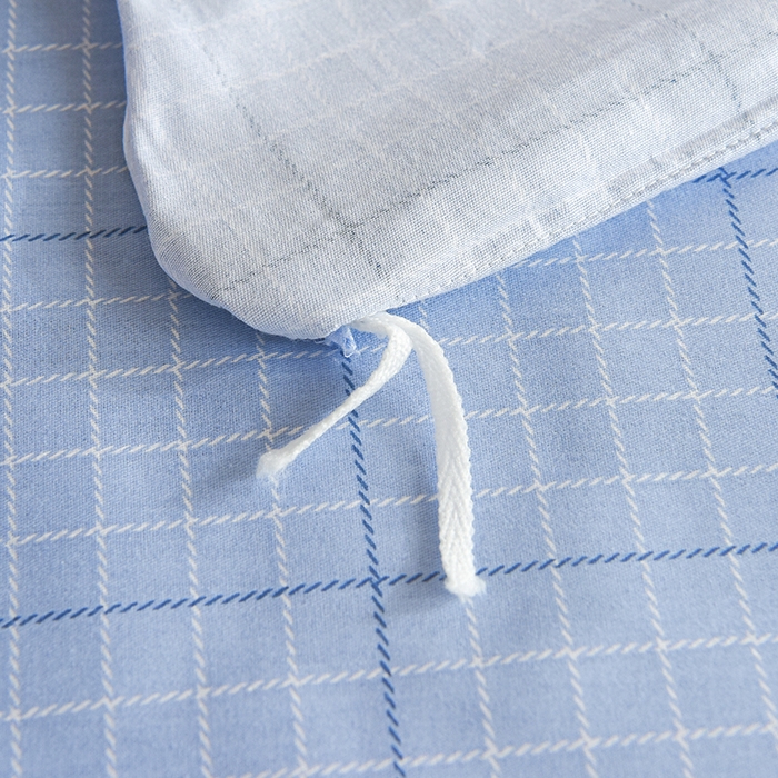 91家纺网 家纺一手货源 找家纺 鑫宇2025新款13372全棉学生宿舍上下铺三件套床单款床笠款可定制 梦的启航-蓝