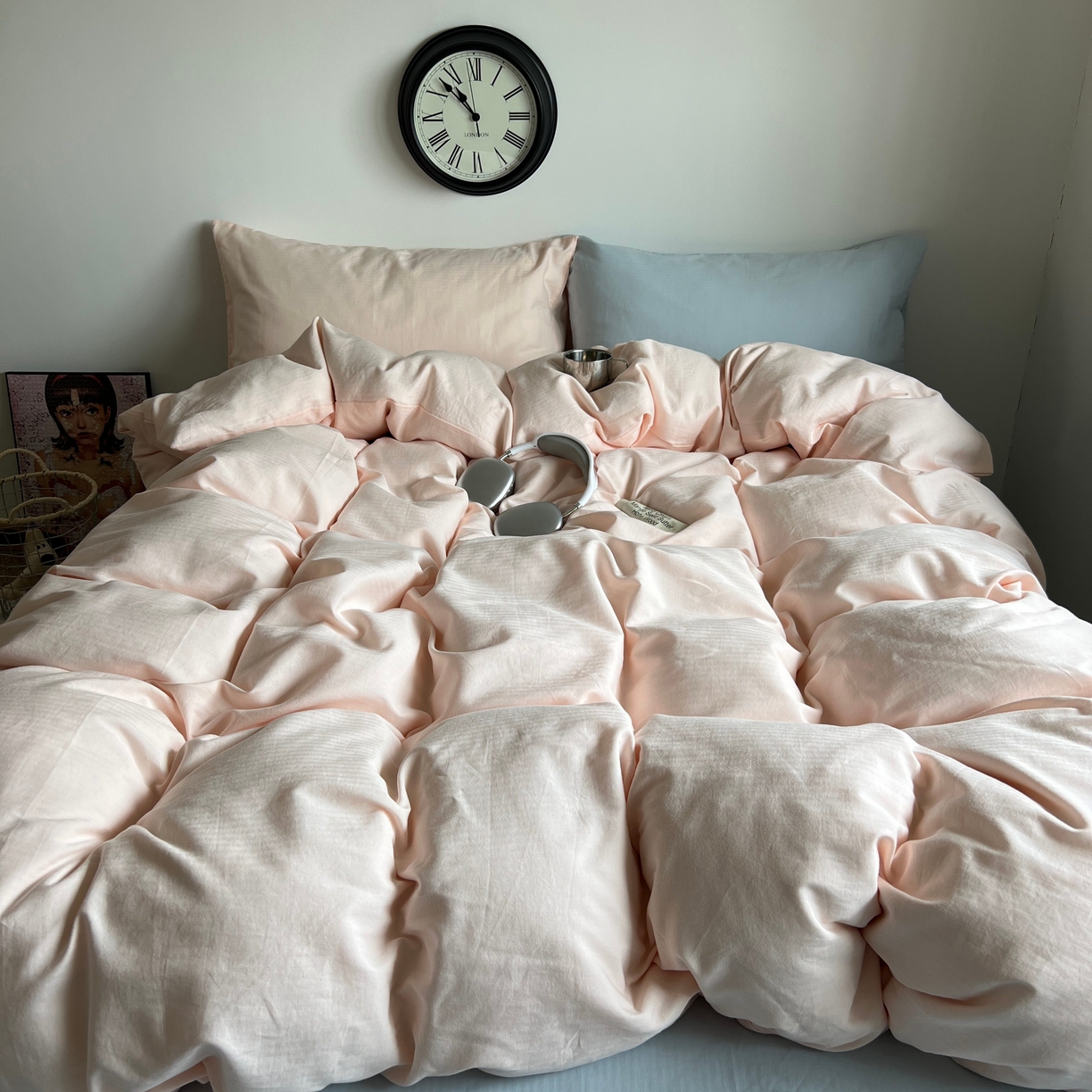 （总）蜜宿 2025新款全棉人字纹四件套（蜜糖少女）