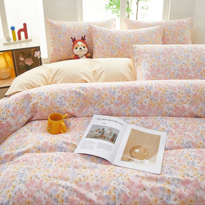 91家纺网 家纺一手货源 找家纺 （总）雲归梦 2025年新款全棉纯棉活性印花四件套