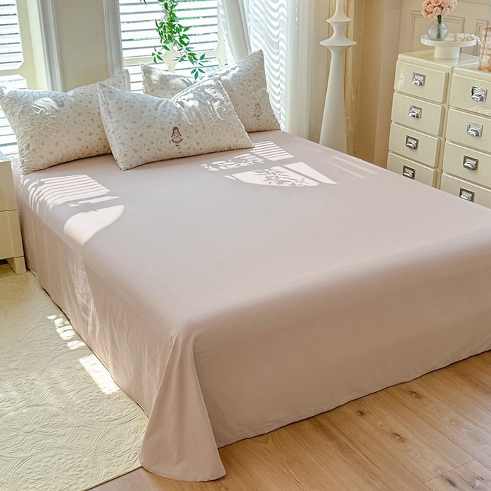 91家纺网 家纺一手货源 找家纺 眠博士 2025新款双层纱印花雪纺夏被  雪纺夏被-麻花少女