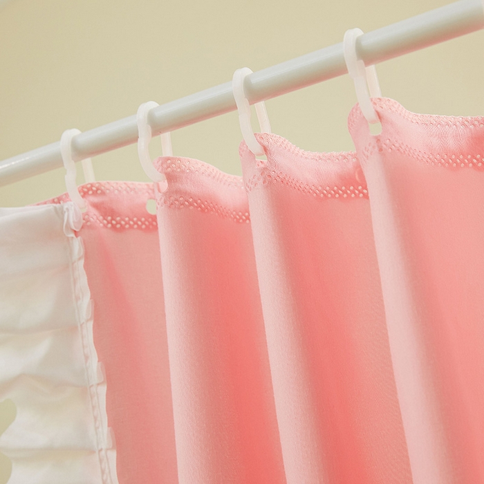 91家纺网 家纺一手货源 找家纺 浪幔纱蚊帐 2025新款A类遮光防摔蚊帐坐床拉链全底回底纯色加厚支架 樱花粉【回底带帘款】