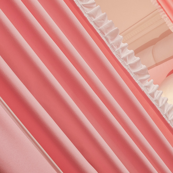 91家纺网 家纺一手货源 找家纺 浪幔纱蚊帐 2025新款A类遮光防摔蚊帐坐床拉链全底回底纯色加厚支架 樱花粉【回底带帘款】