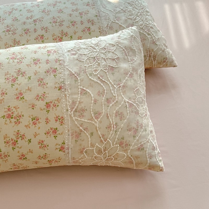 91家纺网 家纺一手货源 找家纺 眠博士 2025新款双层纱印花雪纺夏被  雪纺夏被-芯蔷