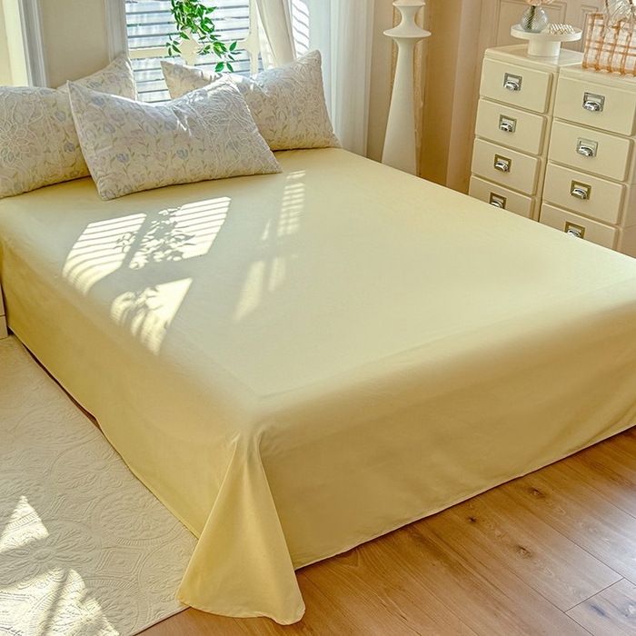 91家纺网 家纺一手货源 找家纺 眠博士 2025新款双层纱印花雪纺夏被  雪纺夏被-郁金花海