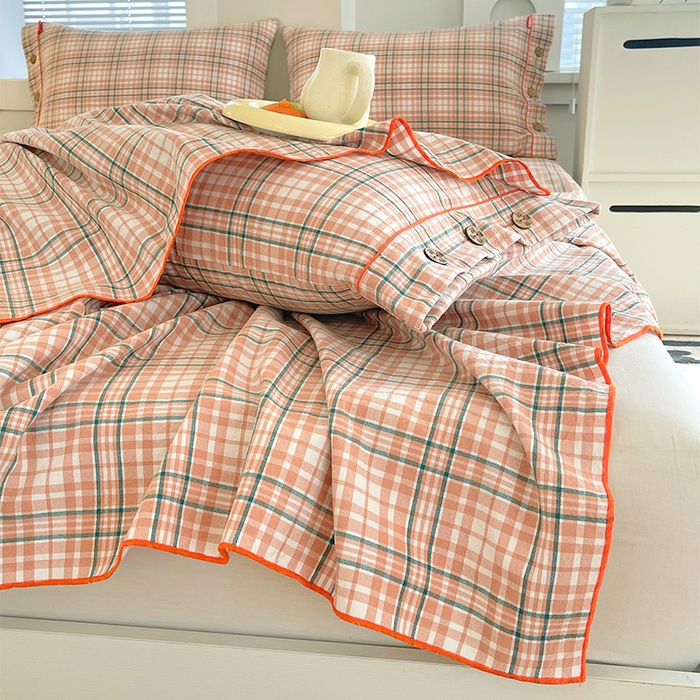 91家纺网 家纺一手货源 找家纺 （总）春皖家纺 2025新款全棉色织密拷老粗布系列-单床单