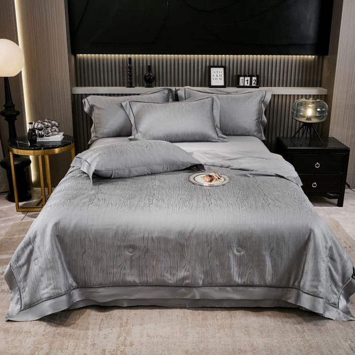 91家纺网 家纺一手货源 找家纺 （总）眠博士2025新款提花夏被四件套多件套