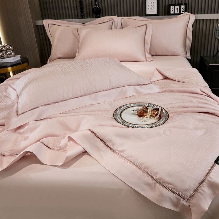 91家纺网 家纺一手货源 找家纺 （总）眠博士2025新款提花夏被四件套多件套