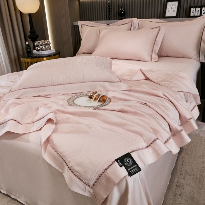 91家纺网 家纺一手货源 找家纺 （总）眠博士2025新款提花夏被四件套多件套