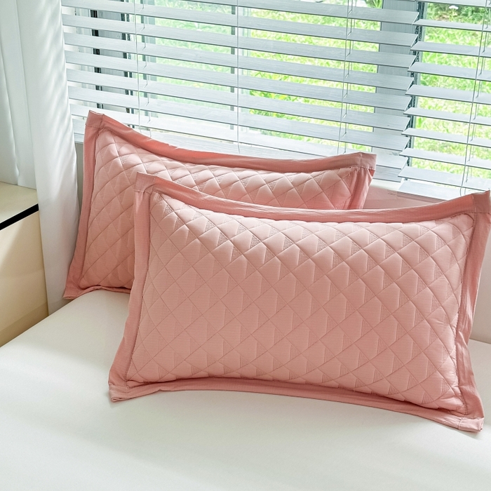 91家纺网 家纺一手货源 找家纺 （总）橘夏家纺 2025新款凉感雪肌棉纯色枕套