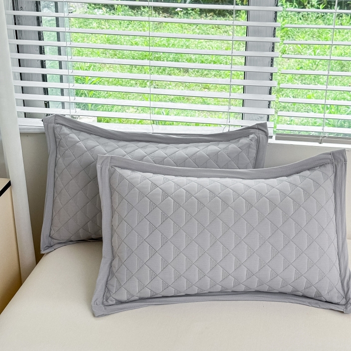 91家纺网 家纺一手货源 找家纺 （总）橘夏家纺 2025新款凉感雪肌棉纯色枕套