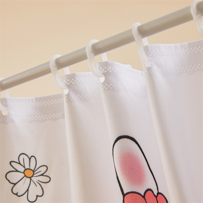 91家纺网 家纺一手货源 找家纺 浪幔纱蚊帐 2025新款A类可拆卸床单全底防摔蚊帐遮光床帘一体式回底拉链坐床 草莓小兔【回底款】