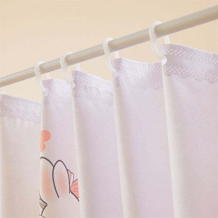 91家纺网 家纺一手货源 找家纺 浪幔纱蚊帐 2025新款A类可拆卸床单全底防摔蚊帐遮光床帘一体式回底拉链坐床 花丛小兔【回底款】