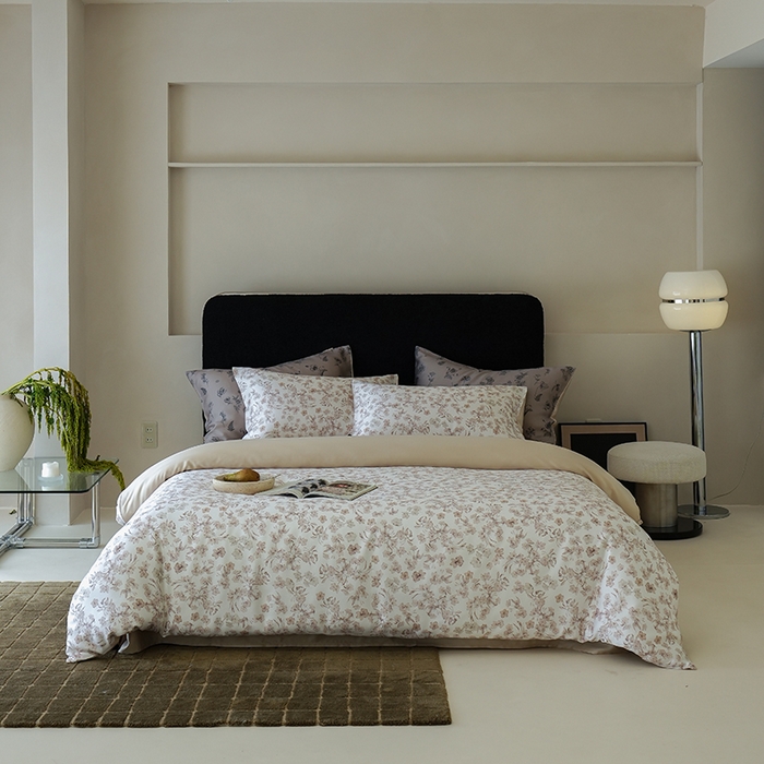 （总）咏绒家纺工厂店 2025新款A类奥地利进口天丝轻奢花卉款四件套系列