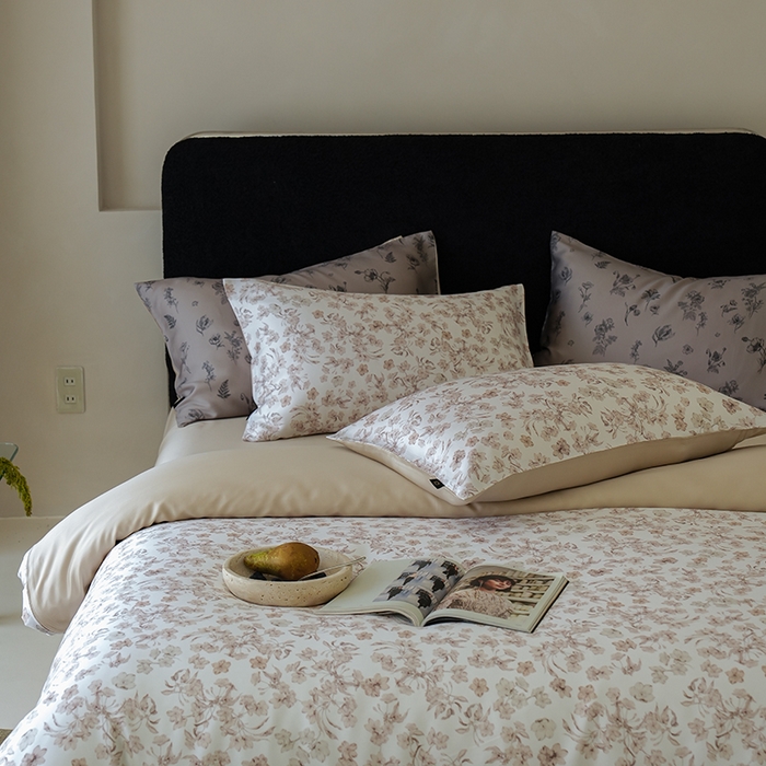 91家纺网 家纺一手货源 找家纺 （总）咏绒家纺工厂店 2025新款A类奥地利进口天丝轻奢花卉款四件套系列