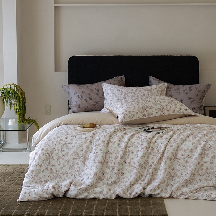 91家纺网 家纺一手货源 找家纺 （总）咏绒家纺工厂店 2025新款A类奥地利进口天丝轻奢花卉款四件套系列