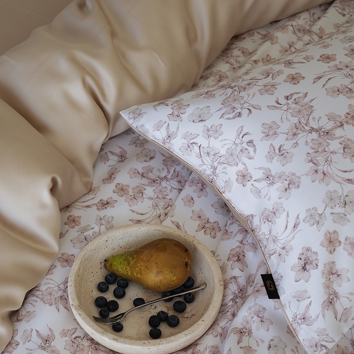 91家纺网 家纺一手货源 找家纺 （总）咏绒家纺工厂店 2025新款A类奥地利进口天丝轻奢花卉款四件套系列