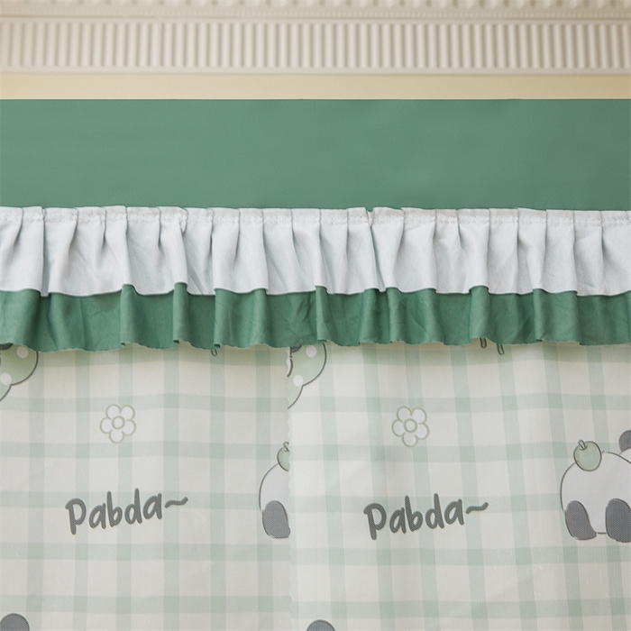 91家纺网 家纺一手货源 找家纺 浪幔纱蚊帐 2025新款A类可拆卸床单全底防摔蚊帐遮光床帘一体式回底拉链坐床 岁岁平安【回底款】