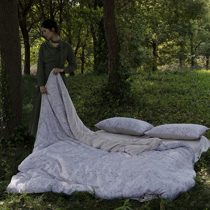 91家纺网 家纺一手货源 找家纺 （总）咏绒家纺工厂店 2025新款A类奥地利进口天丝轻奢花卉款四件套系列