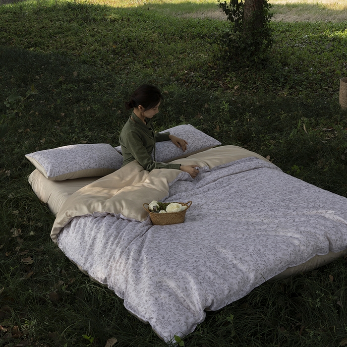 91家纺网 家纺一手货源 找家纺 （总）咏绒家纺工厂店 2025新款A类奥地利进口天丝轻奢花卉款四件套系列