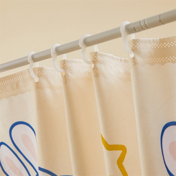 91家纺网 家纺一手货源 找家纺 浪幔纱蚊帐 2025新款A类可拆卸床单全底防摔蚊帐遮光床帘一体式回底拉链坐床 星月小兔【回底款】