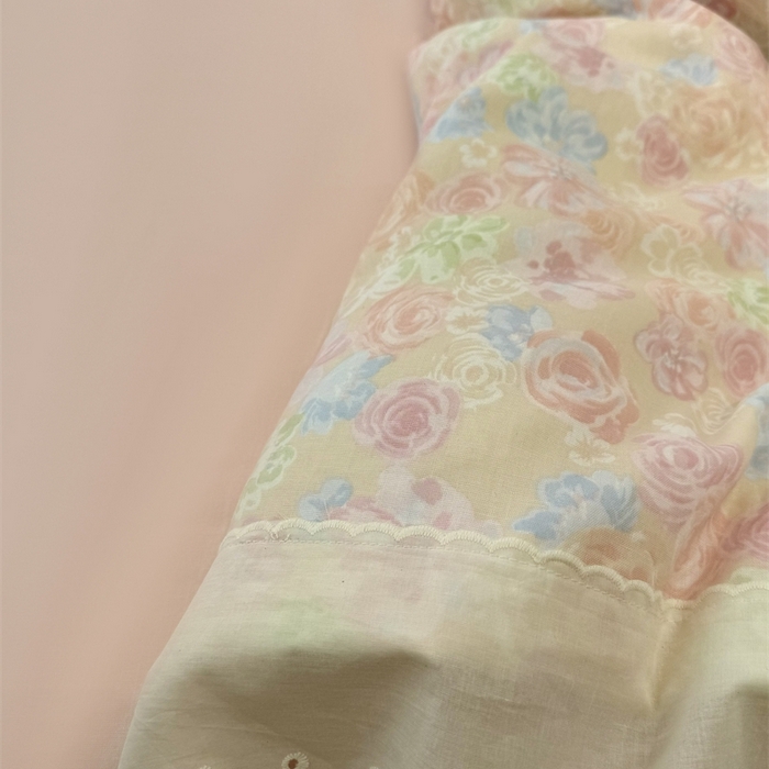 91家纺网 家纺一手货源 找家纺 （总）眠博士2025新款双层纱印花花边夏被花卉系列 