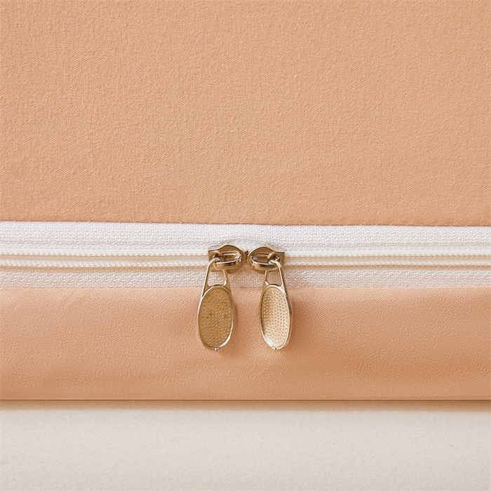 91家纺网 家纺一手货源 找家纺 浪幔纱蚊帐 2025新款A类可拆卸床单全底防摔蚊帐遮光床帘一体式回底拉链坐床 心意橙【回底款】