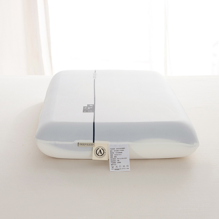 91家纺网 家纺一手货源 找家纺 咏绒家纺工厂店 2025新款亚朵酒店同款零压力记忆枕 枕芯+内套 白色